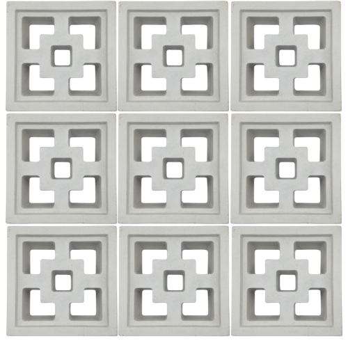 Celosía hormigón blanco K-C-006 20x20x6