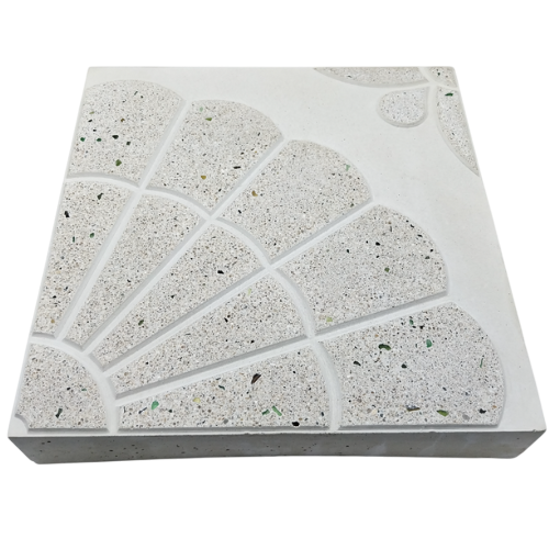 Baldosa Hormigón - Blanco - Pulido. K-B-001 / 25x25x3