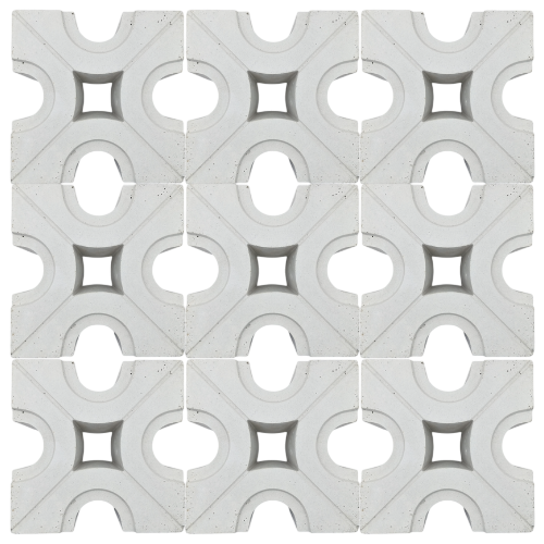 Celosía hormigón blanco K-C-012 20x20x10
