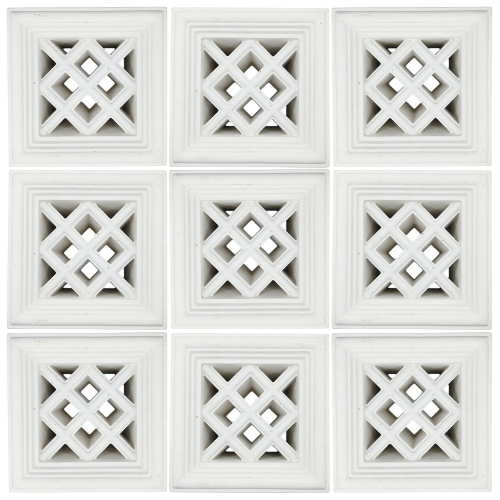 Celosía hormigón blanco K-C-013 20x20x10