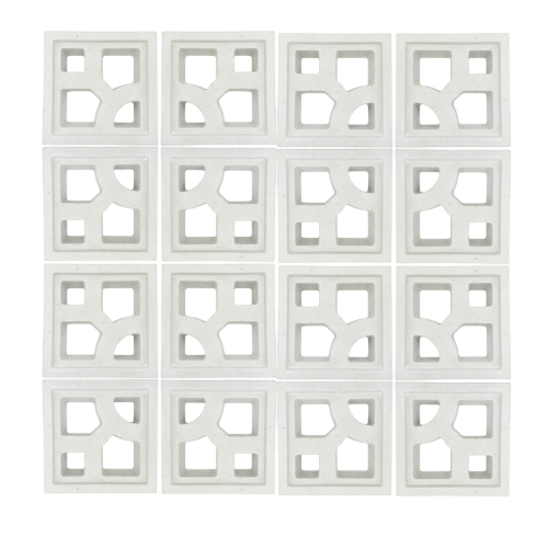 Celosía hormigón blanco K-C-001 20x20x6