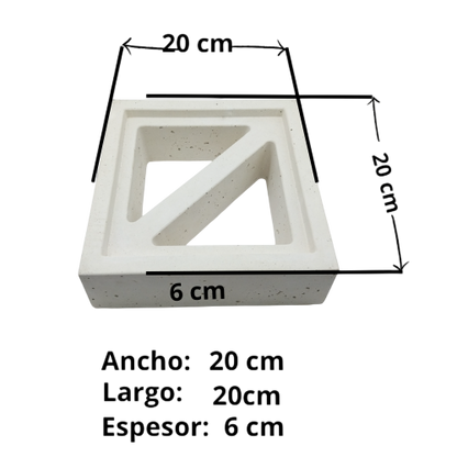 Celosía hormigón blanco K-C-004 20x20x6